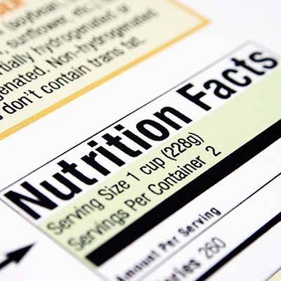 nutrition label picture