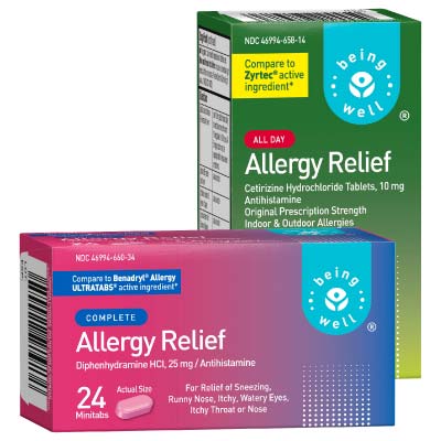 Being Well Allergy Relief at Save A Lot Discount Grocery Stores
