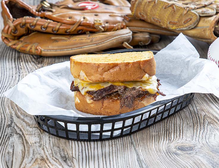 picture of a short rib grilled cheese sandwich by Save A Lot