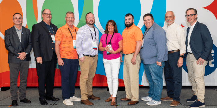 Anchor Foods Pictured left to right: Bill Mayo, Save A Lot Chief Development Officer, Fred Boehler, Save A Lot CEO, Greg Bowling, Anchor Foods District Manager, Tyler Skaggs, Save A Lot Area Business Partner, Lori Stivers, Anchor Foods President, Cory