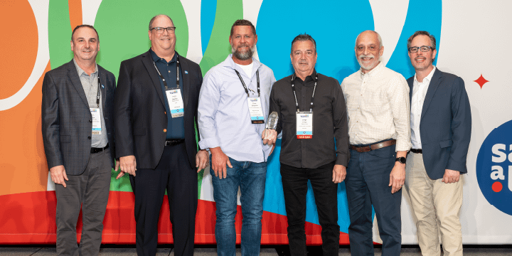 Bill Mayo, Save A Lot Chief Development Officer, Fred Boehler, Save A Lot CEO, Figure 3 Save A Lot Area Business Consultant, Kelly Lemos, Save A Lot Regional Director and Mark Kotcher, Save A Lot SVP of Sales