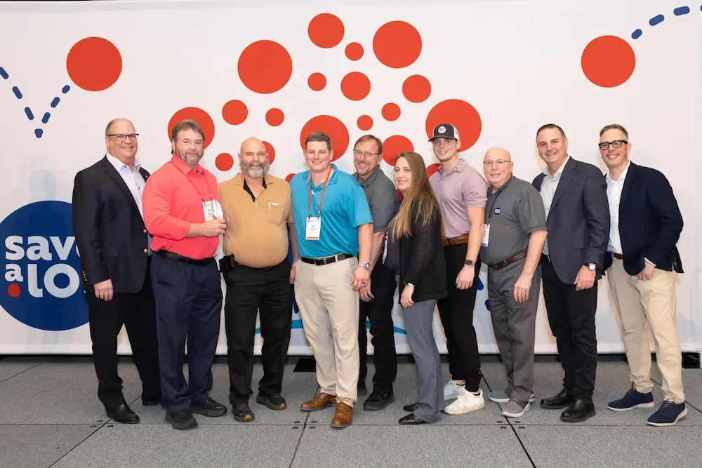 From left to right is: Fred Boehler, Save A Lot CEO, Mike Boris, Save A Lot Retail Partner, Mark Boris, Save A Lot Retail Partner, Josh Boris, Save A Lot Retail Partner, Boris Brothers team member, Linda Hofmann, Save A Lot Area Business Partner, Boris Brothers team member, Glenn Dickson, Save A Lot Regional Director, Bill Mayo, Chief Operating Officer, Mark Kotcher, Senior Vice President of Sales and Operations