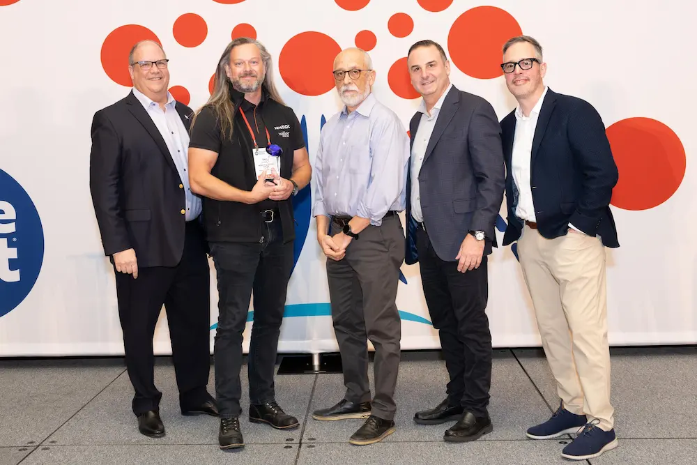 From left to right is: Fred Boehler, Save A Lot CEO, Eric Walker, Save A Lot Retail Partner, Kelly Lemos, Save A Lot Regional Director, Bill Mayo, Chief Operating Officer, Mark Kotcher, Senior Vice President of Sales and Operations