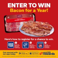 Enter to win bacon for a year from Save A Lot!