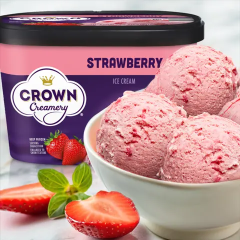 Crown Creamery brand ice cream