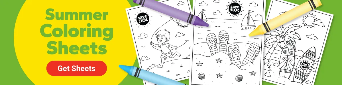 Save A Lot Summer Coloring Sheets