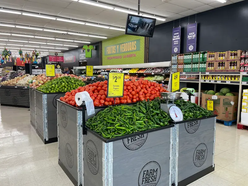 Produce section at Save A Lot y Mas store in Overlands MO