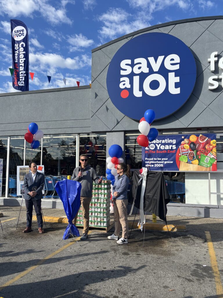Craig Oeswein speaks during the anniversary celebration.