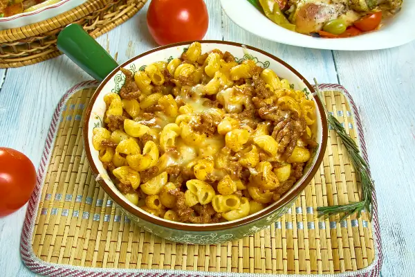 Beefy French Onion Pasta recipe using Mantia's Elbow Macaroni