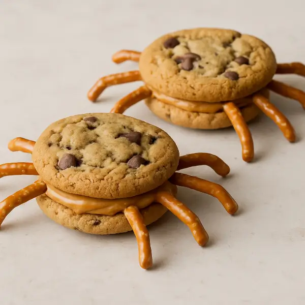 Spooky Spider Cookies recipe using Sunny's Chocolate Chip Classic Chiptastic Cookies