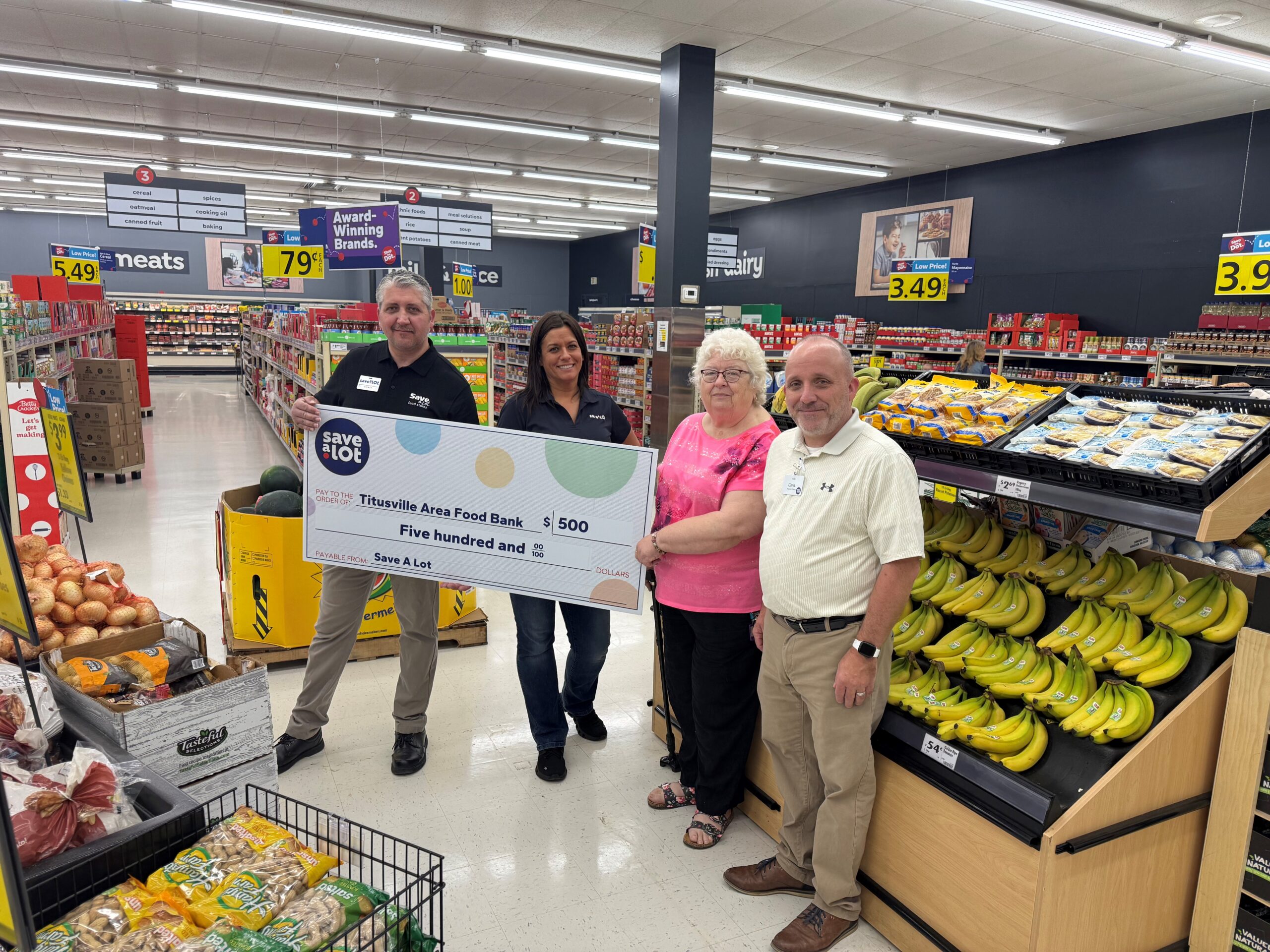 Newsroom 4 Save A Lot Celebrates Grand Reopening of Titusville, PA Store