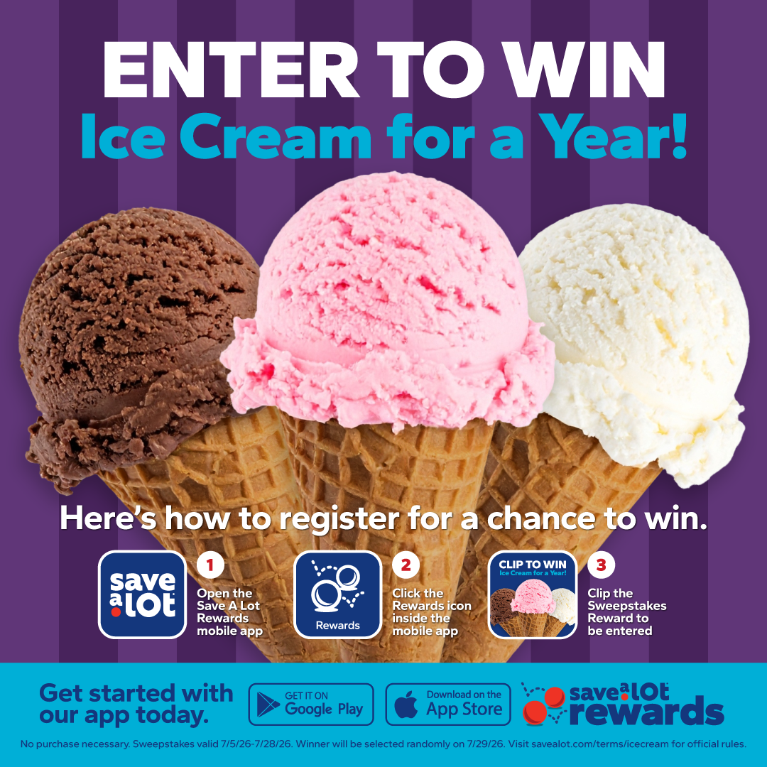 Win Ice Cream for a Year with Save A Lot