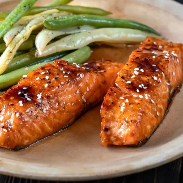 Honey Teriyaki Salmon made with Portside Pink Salmon Fillets