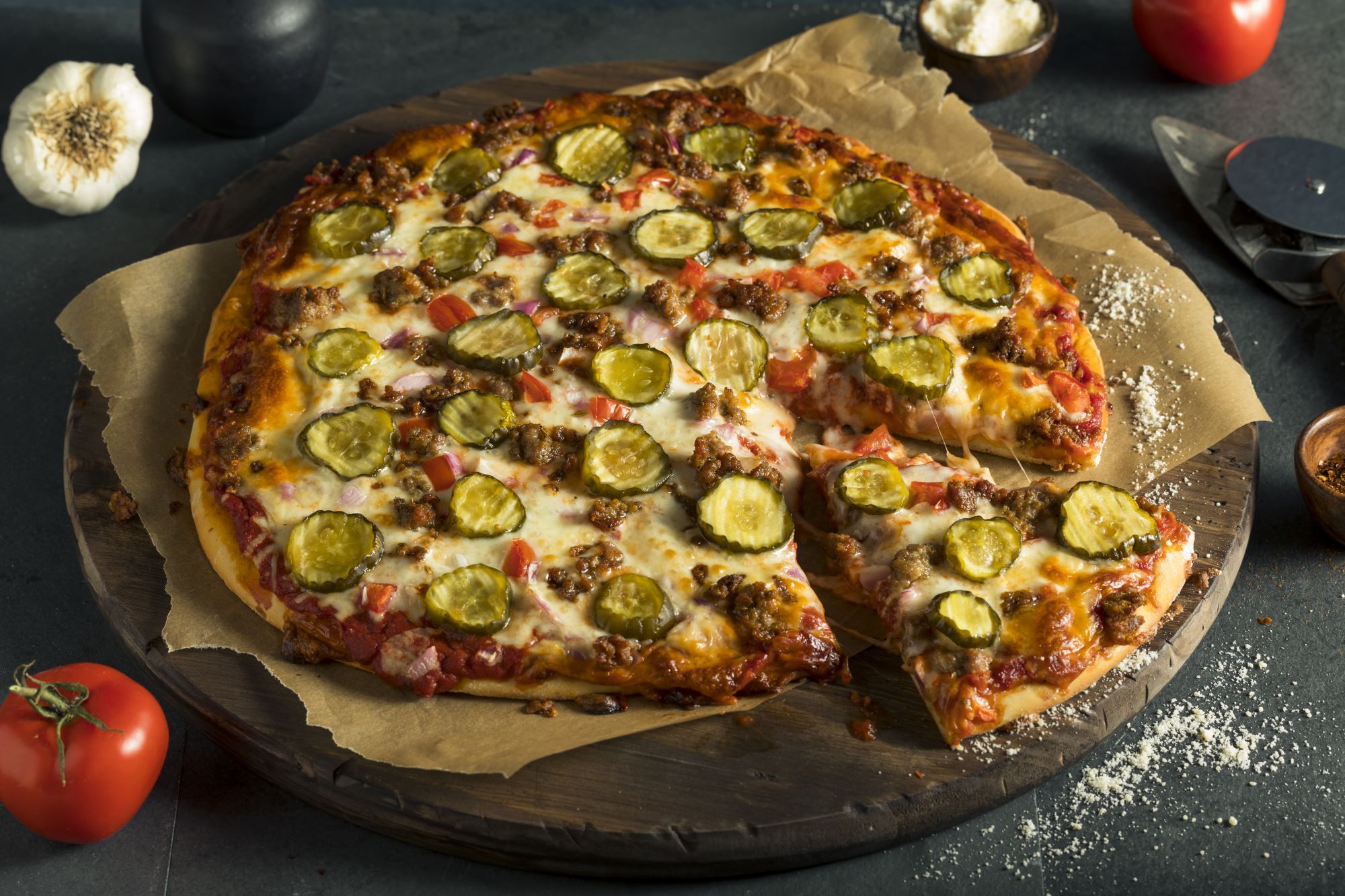 Cheeseburger Pizza