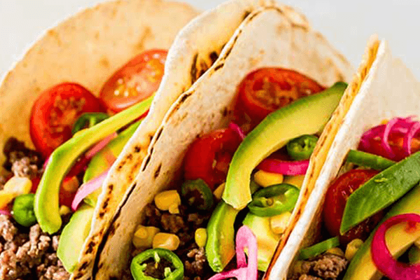 Cheesy Beef Soft Tacos