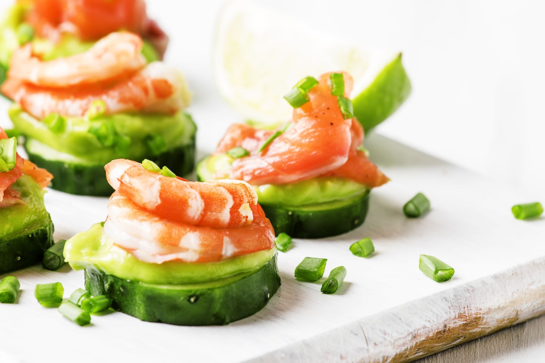 Cucumber Shrimp Canapes