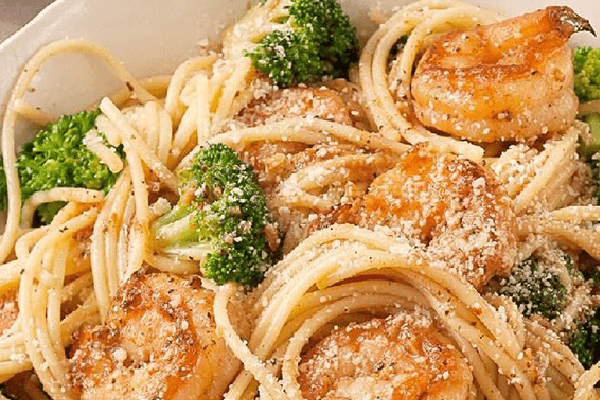 Garlic Shrimp & Broccoli Pasta