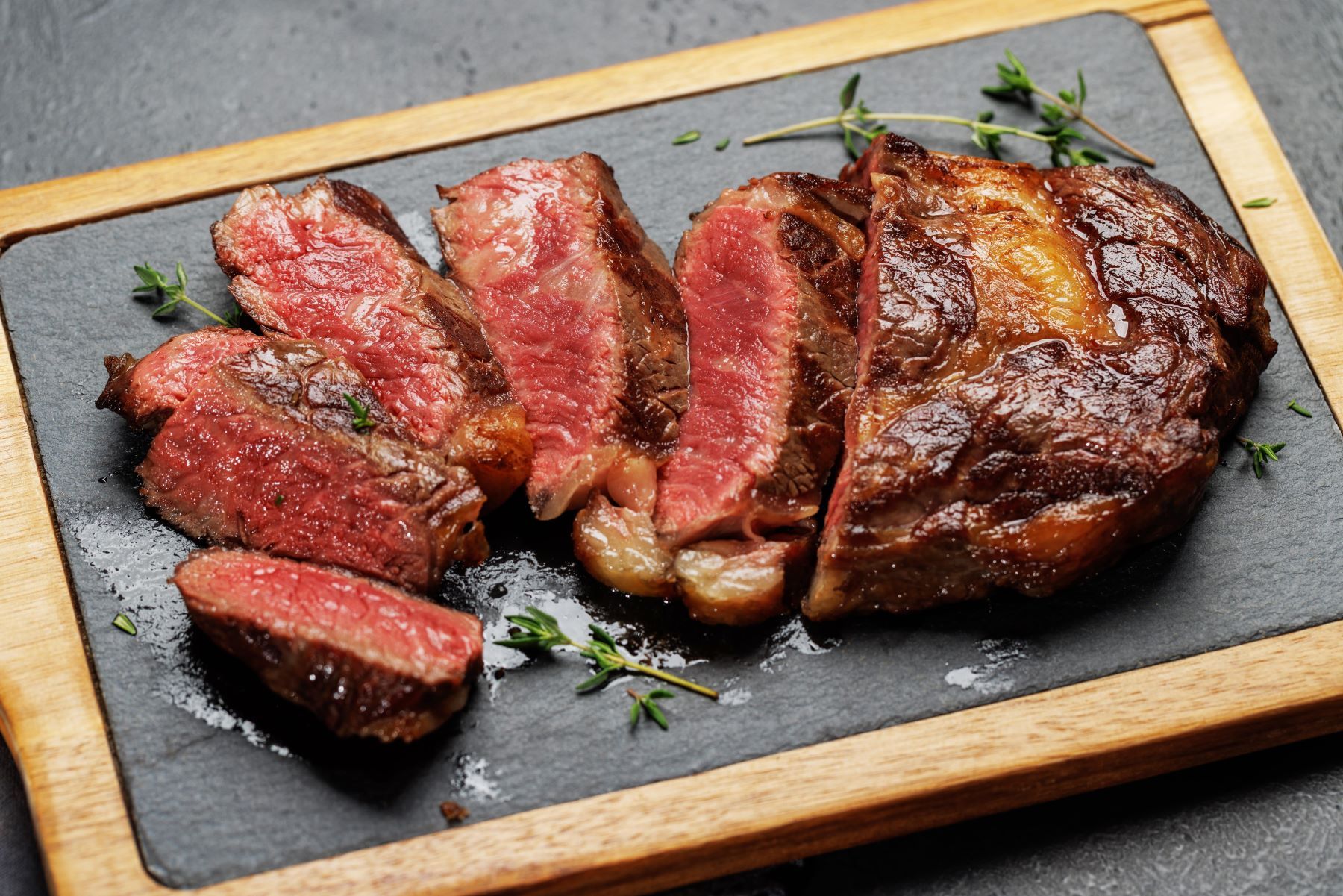 Grilled Citrus Ribeye Steak w/ Baked Zucchini