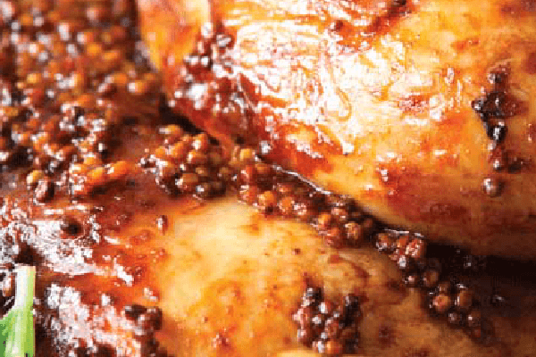 Grilled Honey Mustard Chicken Thighs