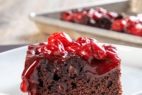Spiced Cherry Upside Down Brownies