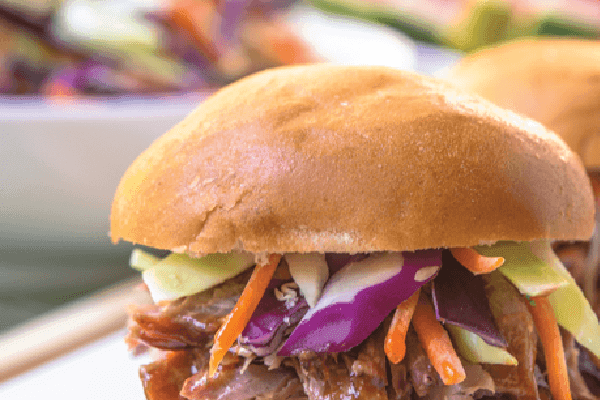 Super Sliders with Kickin’ Coleslaw