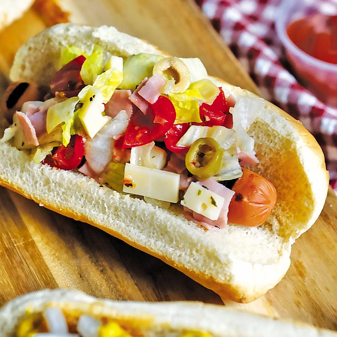 Tampa Style “1905 Salad” Hot Dog